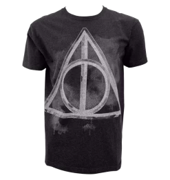 Warner Bros Deathly Hallows Smoky Charcoal T-Shirt