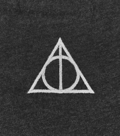 Warner Bros Deathly Hallows Smoky Charcoal T-Shirt -Warner Bros DeathlyHallowsShirt6