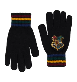 Warner Bros Hogwarts School Crest Knitted Gloves