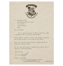 Warner Bros Personalised Hogwarts Acceptance Letter -Warner Bros PL00010246 4 7c7009ec 464b 4898 95c4 061fa60008ce