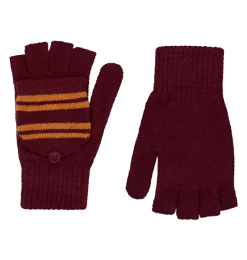 Warner Bros Gryffindor Knitted Mitten Capped Gloves