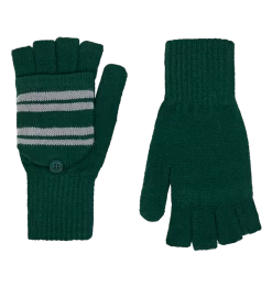 Warner Bros Slytherin Knitted Mitten Capped Gloves