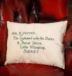 Warner Bros Hogwarts Express Acceptance Letter Cushion -Warner Bros Platform934 product ALCushion1
