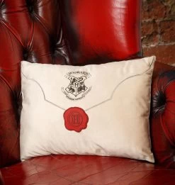 Warner Bros Hogwarts Express Acceptance Letter Cushion -Warner Bros Platform934 product ALCushion2