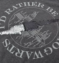 Warner Bros Kids Lightning Bolt Sequin Reverse T-Shirt -Warner Bros gray hog t z3